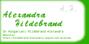 alexandra hildebrand business card